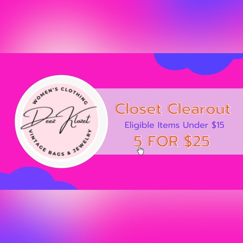 Bundle any 5 items under $15 and send offer‎ for $25